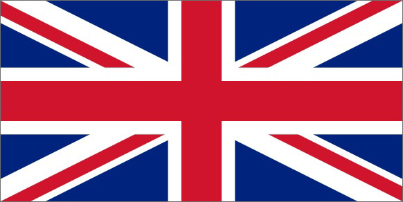 Flaga Wielkiej Brytanii - język angielski