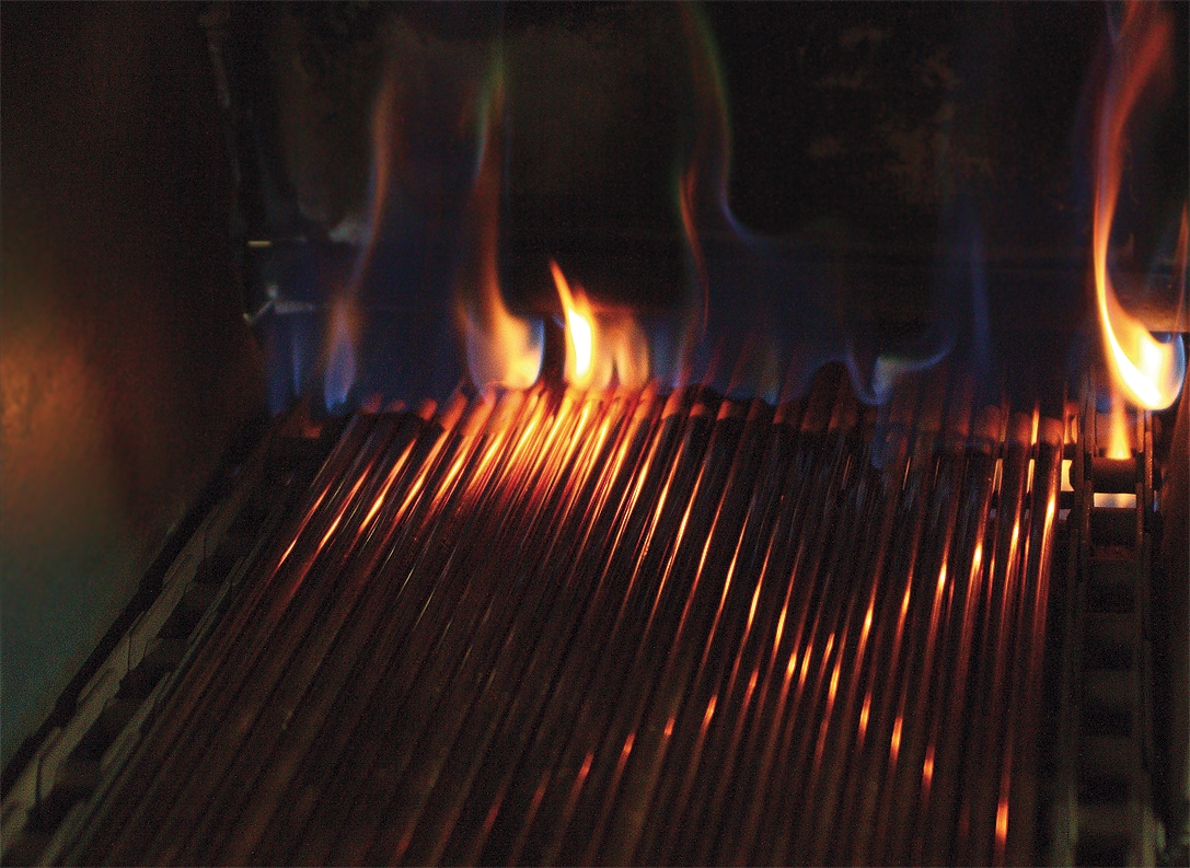 Płomienie proces produkcji grzałek, producent grzałek do bojlerów, producent elementów grzejnych